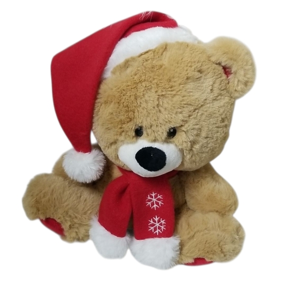 Christmas bear stuffed animal toy NEW - Picture 1 of 10